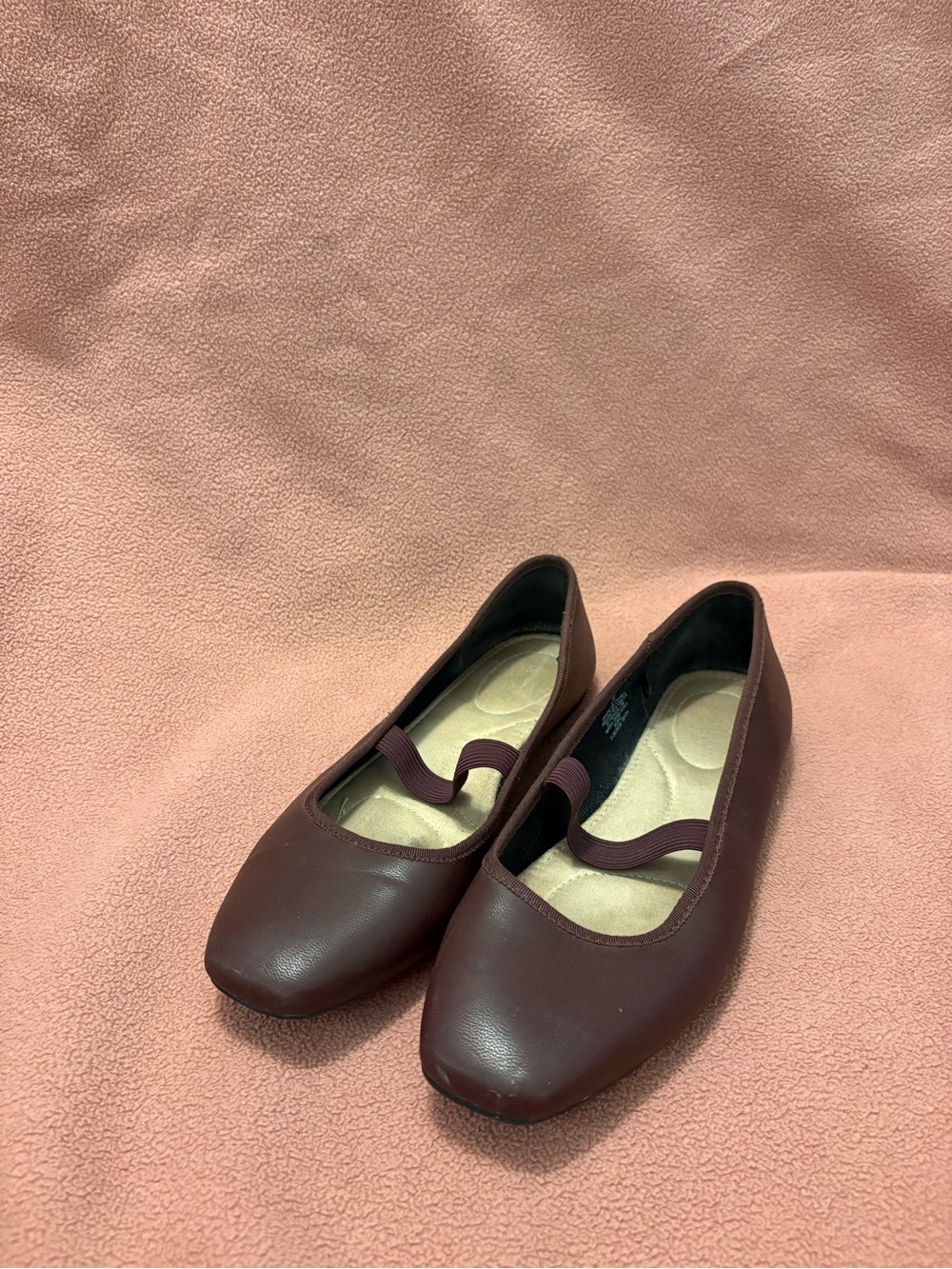 Old Navy Maroon Ballet Flats with Elastic Strap